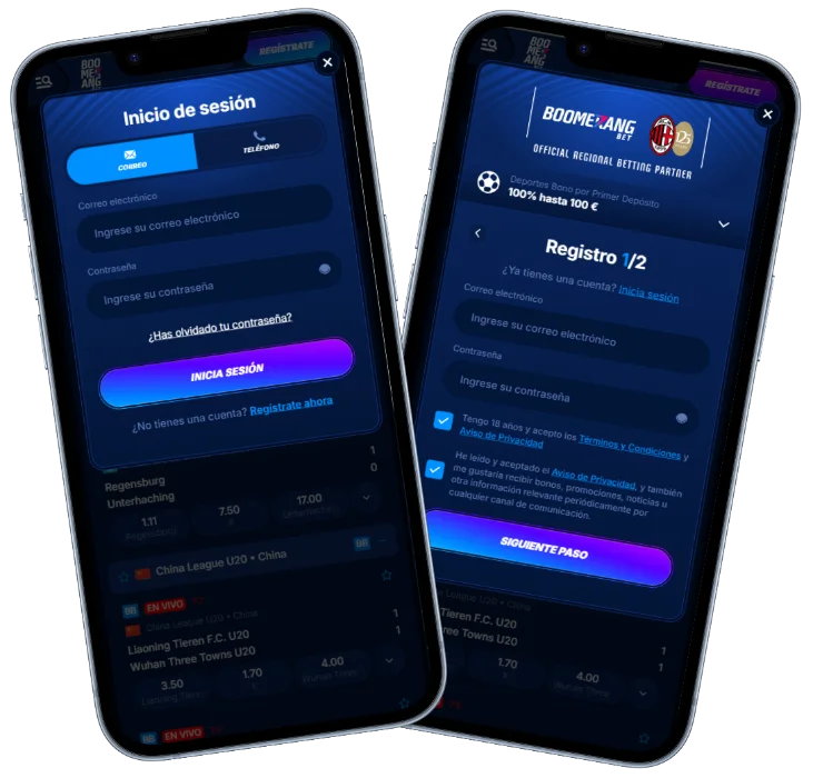 Boomerang Bet Casino Registro e inicio de sesión